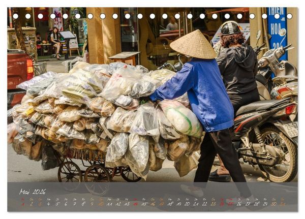 Produktbild: Vietnam von Hanoi bis Phu Quoc Menschen, Landschaften und St&auml;dte (Tischkalender 2026 DIN A5 quer), CALVENDO Monatskalender