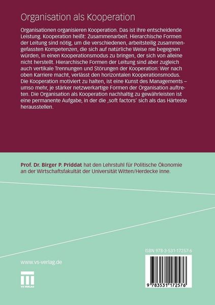 Produktbild: Organisation als Kooperation