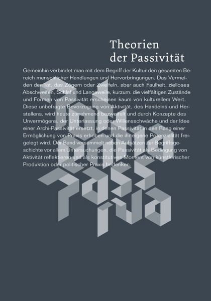 Produktbild: Theorien der Passivit&auml;t