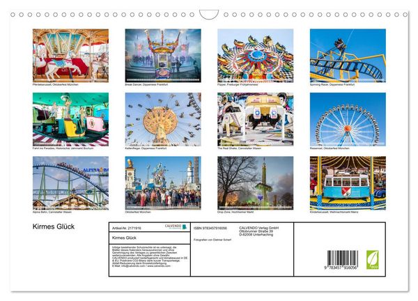 Produktbild: Kirmes Gl&uuml;ck (Wandkalender 2026 DIN A3 quer), CALVENDO Monatskalender