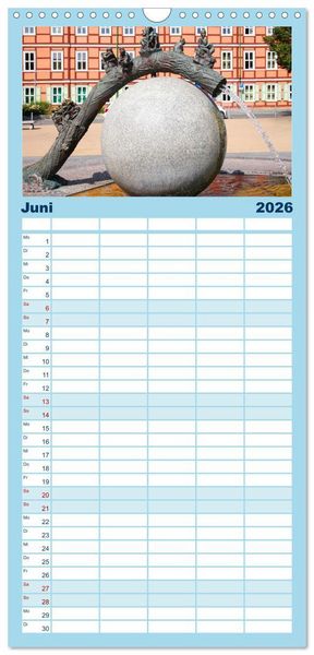 Produktbild: Familienplaner 2026 - Sch&ouml;ne Wasserspiele mit 5 Spalten (Wandkalender, 21 x 45 cm) CALVENDO