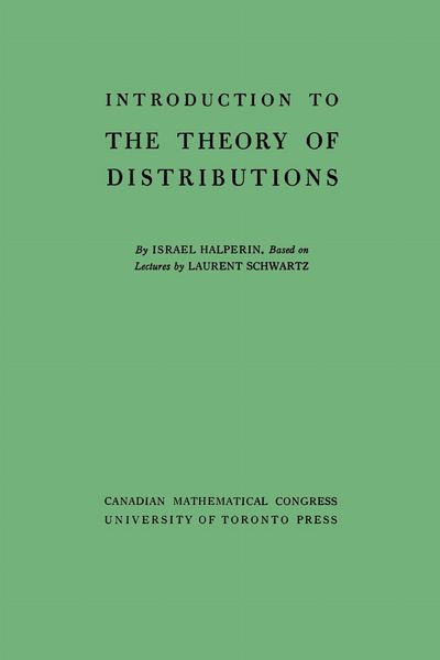 Produktbild: Introduction to the Theory of Distributions