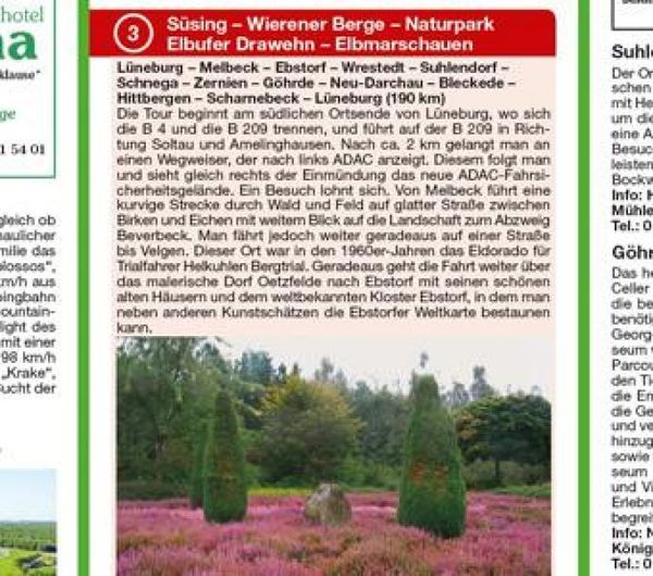 Produktbild: Publicpress Motorradkarte L&uuml;neburger Heide 1:200.000