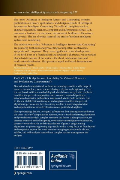 Produktbild: EVOLVE - A Bridge between Probability, Set Oriented Numerics, and Evolutionary Computation IV