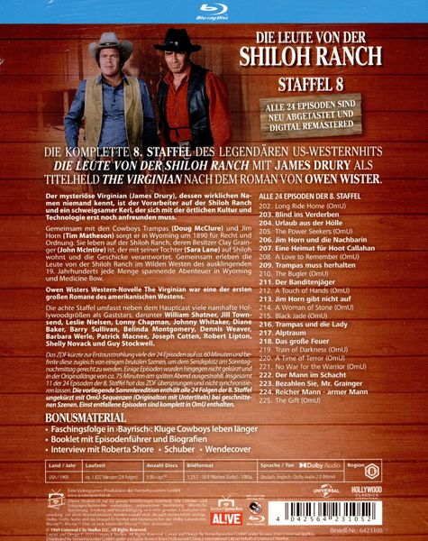 Die Leute von der Shiloh Ranch - Staffel 8 (HD-Remastered) (Fernsehjuwelen)  [5 BRs]