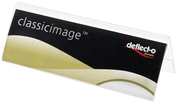 Deflecto 778901 Tisch-Namensschild Classic Image® (L x B x H) 30 x 150 x 55mm 1St.