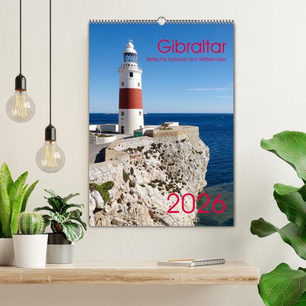 Produktbild: Gibraltar - Britische Kolonie am Mittelmeer (Wandkalender 2026 DIN A2 hoch), CALVENDO Monatskalender