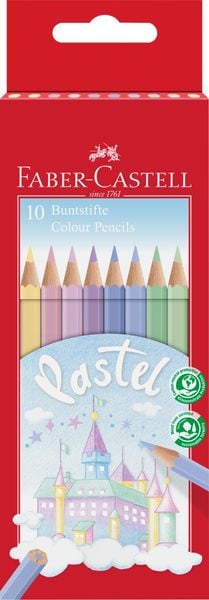 Produktbild: Faber-Castell Buntstifte Castle, Pastell, 10er Set