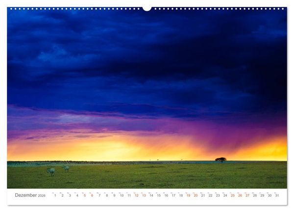 Produktbild: Safari Kenia (hochwertiger Premium Wandkalender 2026 DIN A2 quer), Kunstdruck in Hochglanz