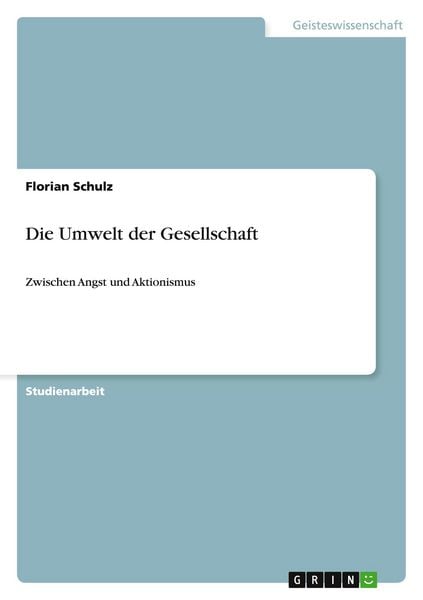 Produktbild: Die Umwelt der Gesellschaft