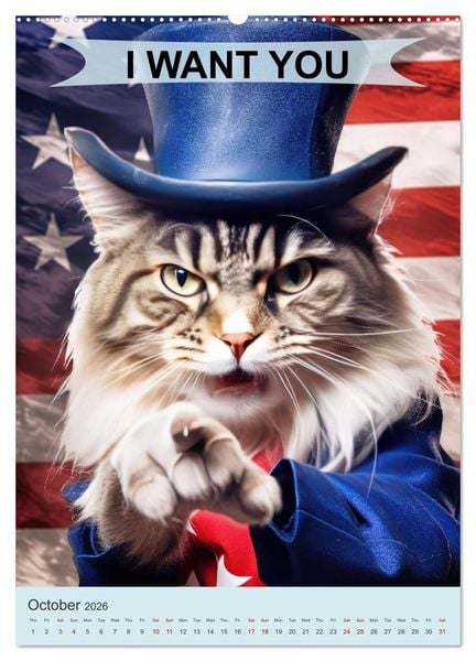 Produktbild: I want you animals (Wall Calendar 2026 DIN A2 portrait), CALVENDO 12 Month Wall Calendar