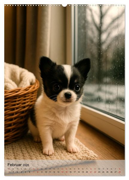 Produktbild: Chihuahua Diamonds &ndash; Magic Moments mit unseren sch&ouml;nsten Welpen aller Zeiten (Wandkalender 2026 DIN A2 hoch), CALVENDO Monatskalender