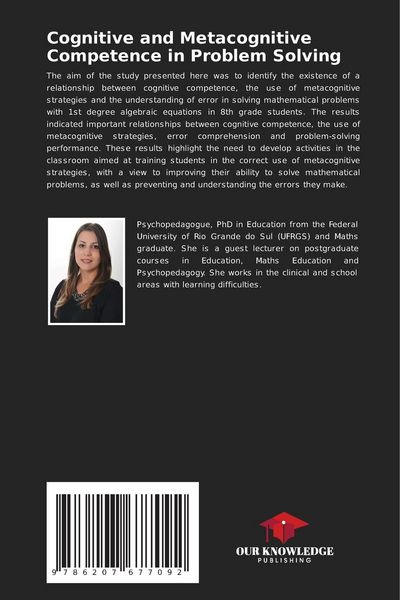 Produktbild: Cognitive and Metacognitive Competence in Problem Solving