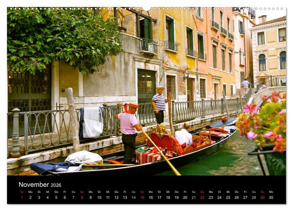 Produktbild: Venedig 2026 (Wandkalender 2026 DIN A2 quer), CALVENDO Monatskalender