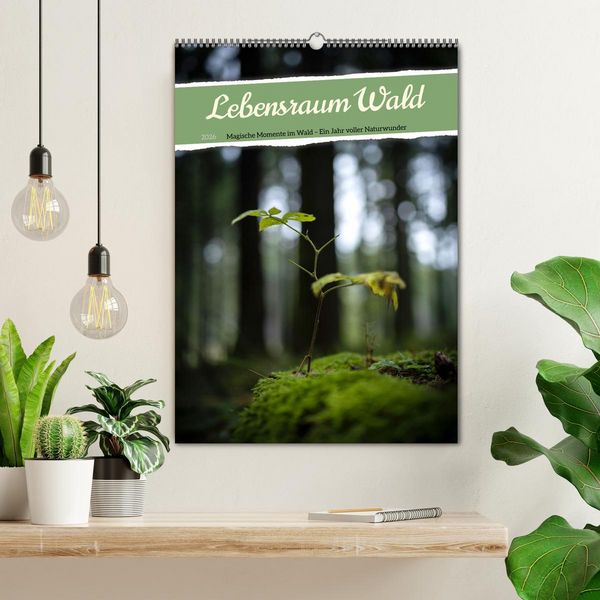 Produktbild: Lebensraum Wald (Wandkalender 2026 DIN A2 hoch), CALVENDO Monatskalender