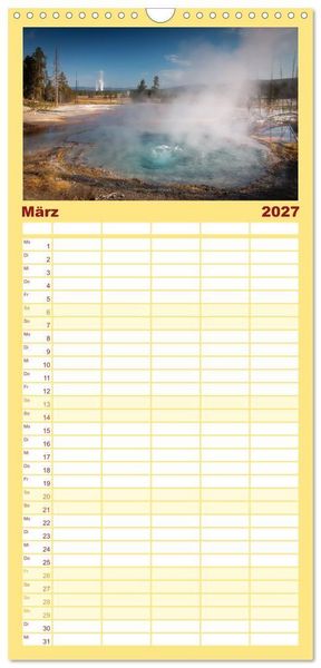 Produktbild: Familienplaner 2027 - Wild, Wide, West mit 5 Spalten (Wandkalender, 21 x 45 cm) CALVENDO