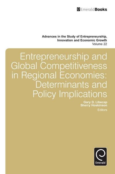 Produktbild: Entrepreneurship and Global Competitiveness in Regional Economies
