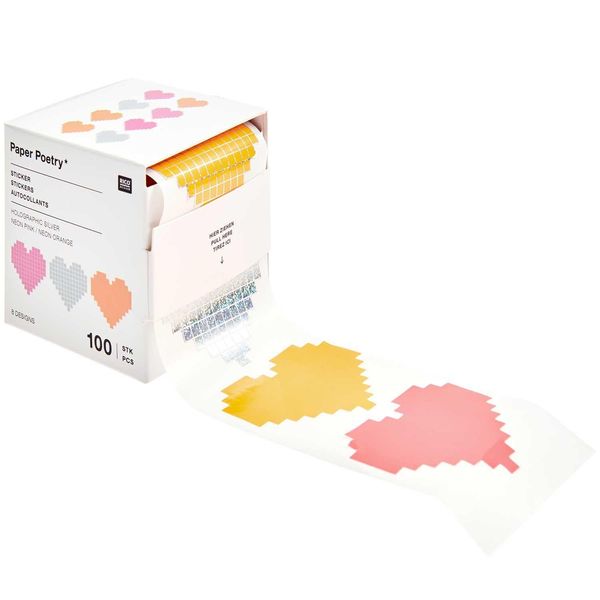 Produktbild: Sticker Futschikato, Herzen, 100
