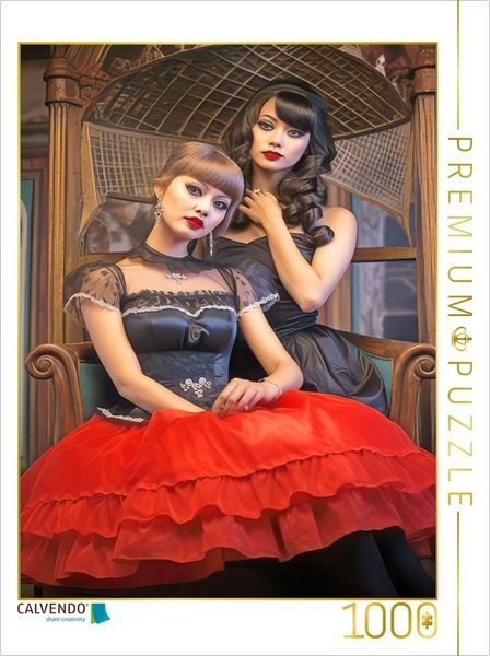 Produktbild: CALVENDO Puzzle Burlesque dancers | 1000 Teile Lege-Gr&ouml;&szlig;e 64x48cm Foto-Puzzle f&uuml;r gl&uuml;ckliche Stunden