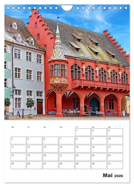 Produktbild: Freiburg - Reiseplaner (Wandkalender 2026 DIN A4 hoch), CALVENDO Monatskalender