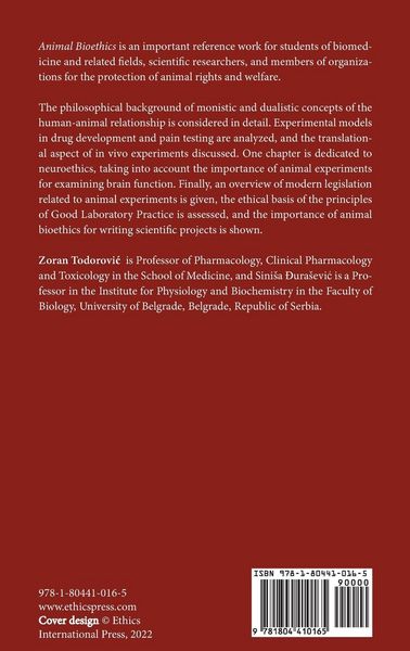 Produktbild: Animal Bioethics