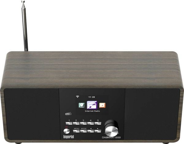 Produktbild: Imperial DABMAN i200 V2 Internet Tischradio DAB+, UKW, Internet AUX, USB, DLNA, LAN, Internetradio Holz