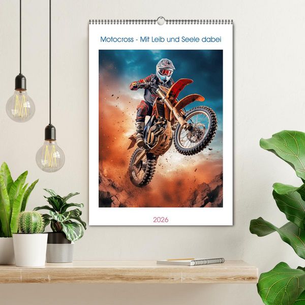 Produktbild: Motocross - Mit Leib und Seele dabei (Wandkalender 2026 DIN A2 hoch), CALVENDO Monatskalender
