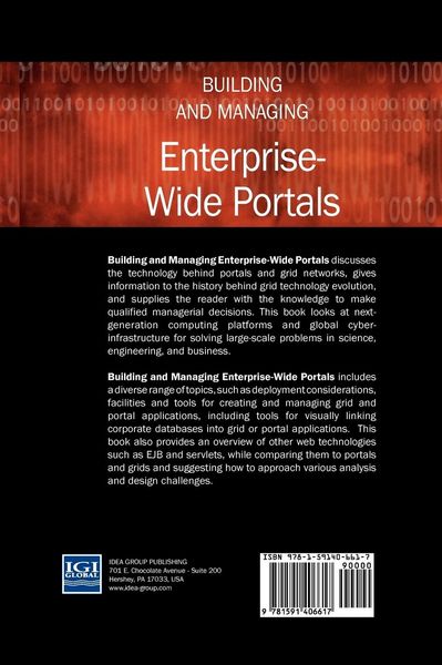 Produktbild: Building and Managing Enterprise-Wide Portals