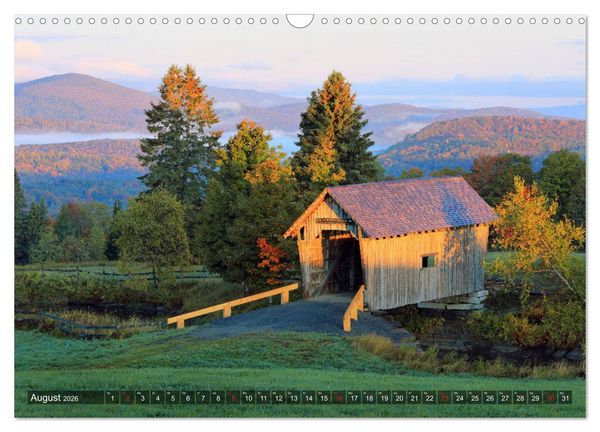 Produktbild: Neuengland - Von Rhode Island bis Maine (Wandkalender 2026 DIN A3 quer), CALVENDO Monatskalender