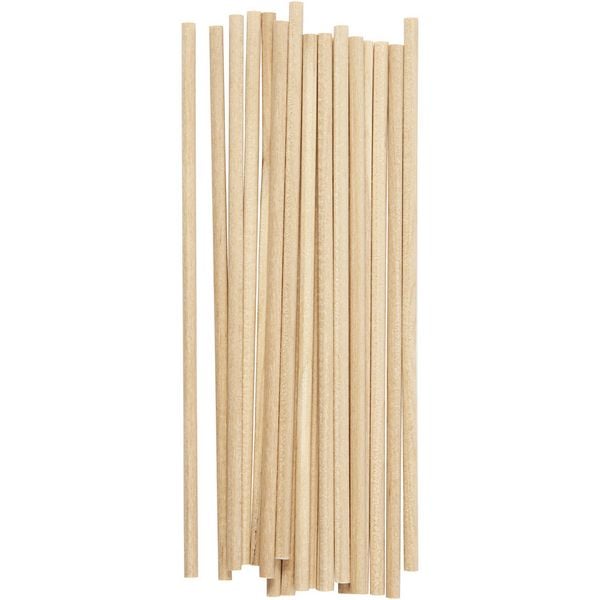 Produktbild: Creativ Company Holzst&auml;be rund, L 15 cm, D 4 mm, 20 Stk