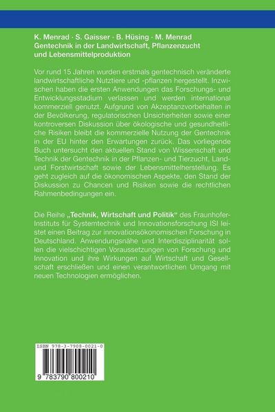 Produktbild: Gentechnik in der Landwirtschaft, Pflanzenzucht und Lebensmittelproduktion