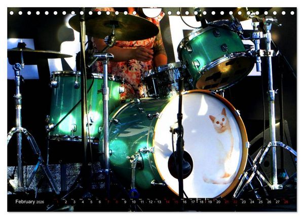 Produktbild: Drums On Stage - Let's Rock (Wall Calendar 2026 DIN A4 landscape), CALVENDO 12 Month Wall Calendar