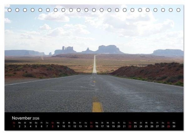 Produktbild: USA Highlights 2026 (Tischkalender 2026 DIN A5 quer), CALVENDO Monatskalender