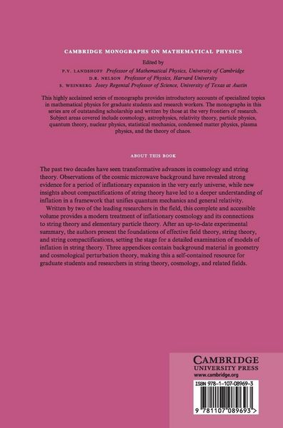 Produktbild: Inflation and String Theory