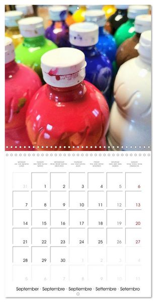 Produktbild: Painting makes you happy - Colourful art material in portrait (Wall Calendar 2026 12 &times; 12 Inch) CALVENDO 12 Month Wall Calendar