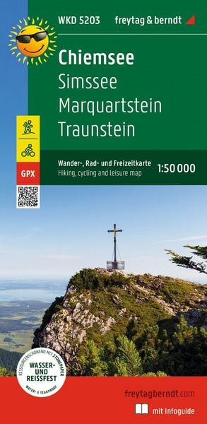 Produktbild: freytag & berndt Wanderkarte WKD 5203 Chiemsee, Simssee - Marquartstein - Traunstein 1:50.000