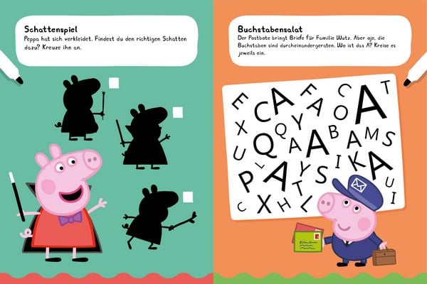 Produktbild: Peppa Pig Mein Lernspielheft - Erstes Lernen