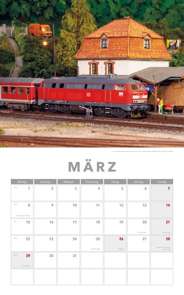 Produktbild: Modelleisenbahnen Kalender 2027