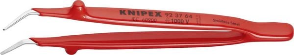 Produktbild: Knipex 92 37 64 VDE-Pinzette Spitz, gebogen 45&deg;, fein 150mm