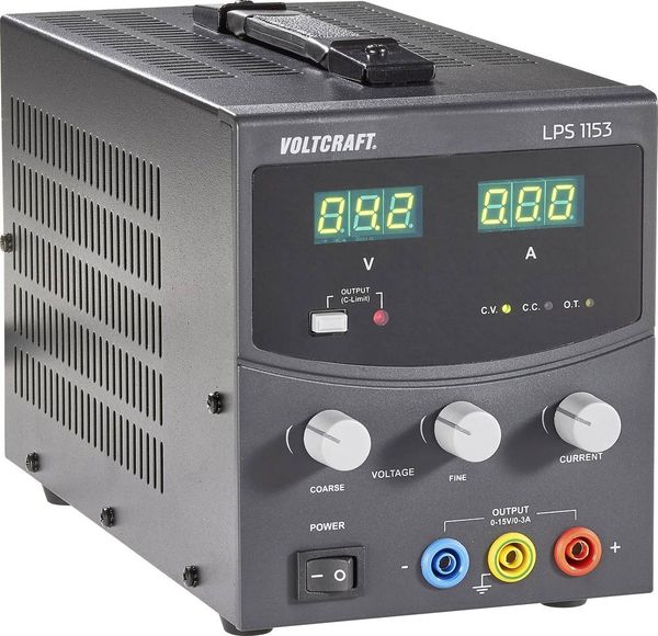 Produktbild: VOLTCRAFT LPS1153 Labornetzger&auml;t, einstellbar 0 - 15 V/DC 0 - 3A 45W Anzahl Ausg&auml;nge 1 x