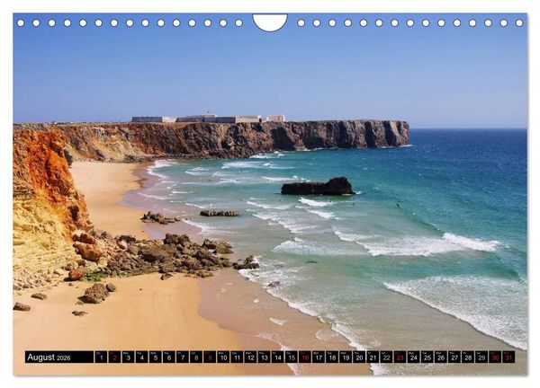 Produktbild: Algarve - The most beautiful European coast (Wall Calendar 2026 DIN A4 landscape), CALVENDO 12 Month Wall Calendar