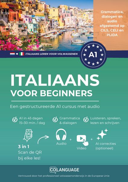 Produktbild: Italiaans leren voor beginners - een gestructureerde A1 cursus met audio