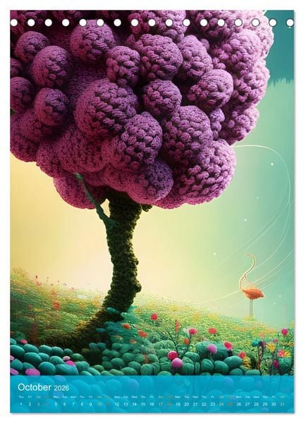 Produktbild: Nature's Stitches (Desk Calendar 2026 DIN A5 portrait), CALVENDO 12 Month DeskCalendar