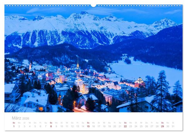 Produktbild: Graub&uuml;nden Engadin 2026 (hochwertiger Premium Wandkalender 2026 DIN A2 quer), Kunstdruck in Hochglanz