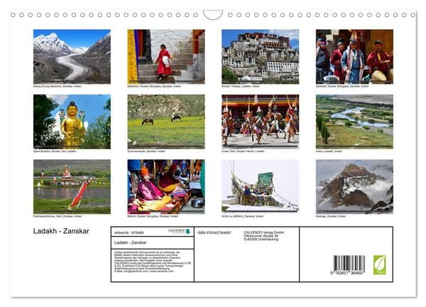 Produktbild: Ladakh - Zanskar (Wandkalender 2026 DIN A3 quer), CALVENDO Monatskalender