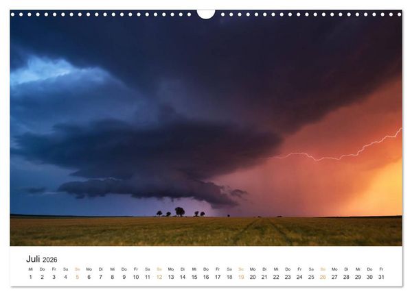 Produktbild: Faszination Gewitter (Wandkalender 2026 DIN A3 quer), CALVENDO Monatskalender