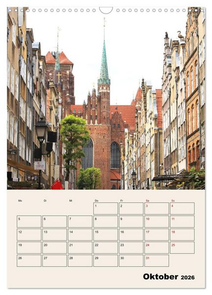 Produktbild: Danzig - Ein Stadtspaziergang (Wandkalender 2026 DIN A3 hoch), CALVENDO Monatskalender