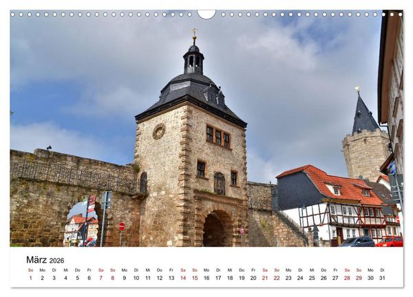 Produktbild: M&uuml;hlhausen in Th&uuml;ringen - Stadt im Herzen Deutschlands (Wandkalender 2026 DIN A3 quer), CALVENDO Monatskalender