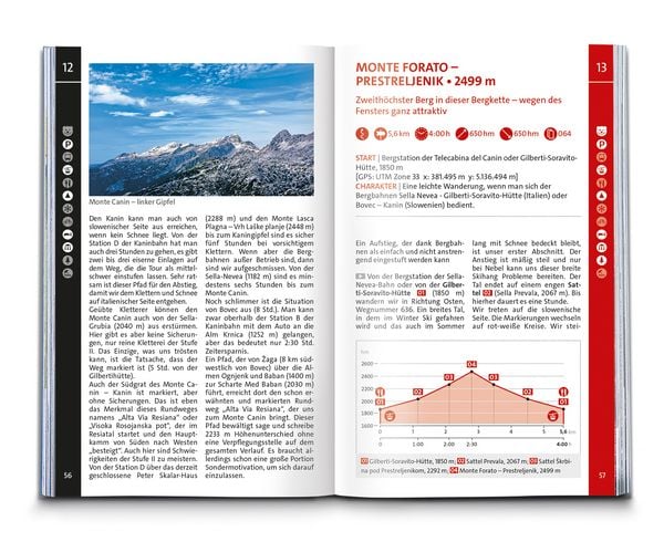 Produktbild: KOMPASS Wanderf&uuml;hrer Julische Alpen, 55 Touren