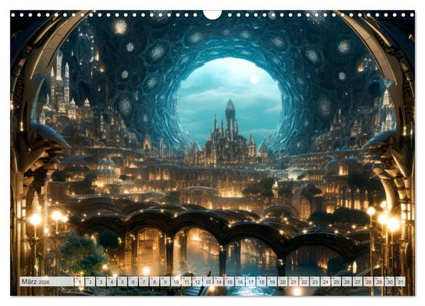 Produktbild: SCIENCE-FICTION Leben auf fernen Planeten (Wandkalender 2026 DIN A3 quer), CALVENDO Monatskalender